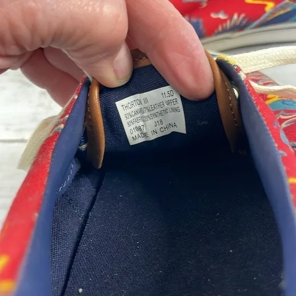 Polo Ralph Lauren Thornton III Tropical Hawaiian Aloha Floral Sneakers