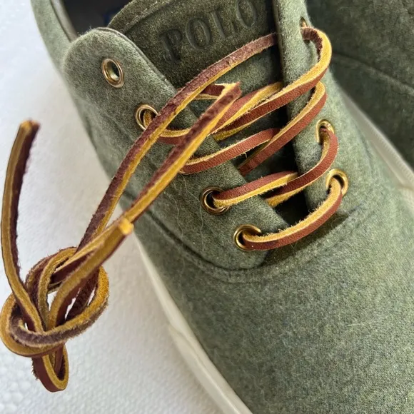 Polo Ralph Lauren Vaughn Fashion Casual Sneakers Green Size 11