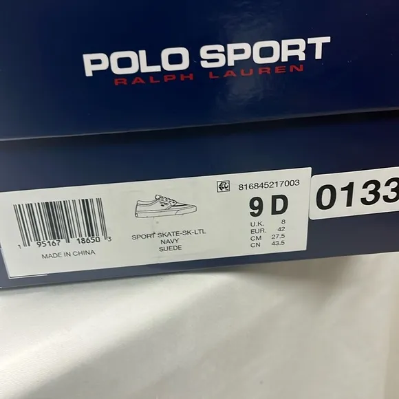 Polo sports Ralph Lauren’s men’s boat shoes NWT/BOX