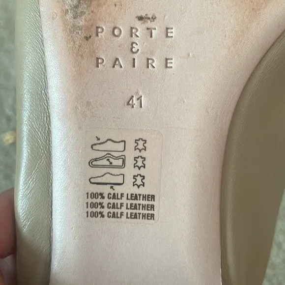 Porte and Paire Ankle Chain Flats