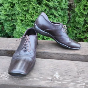 Prada Men's Leather Casual Dress Shoes Prada Size 6 US 7 Made in Italy  🇮🇹