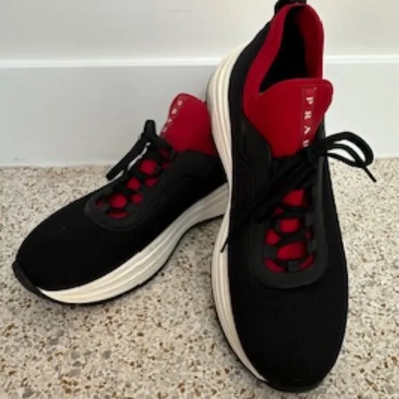 Prada Neoprene Rete Sneakers Mens