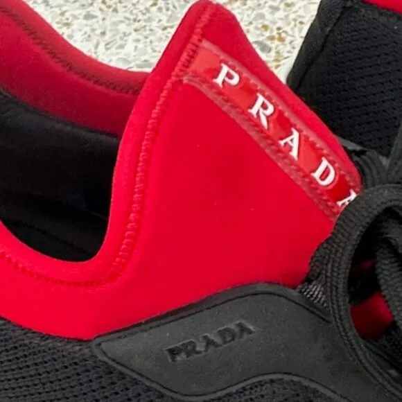 Prada Neoprene Rete Sneakers Mens