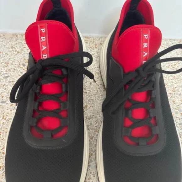 Prada Neoprene Rete Sneakers Mens