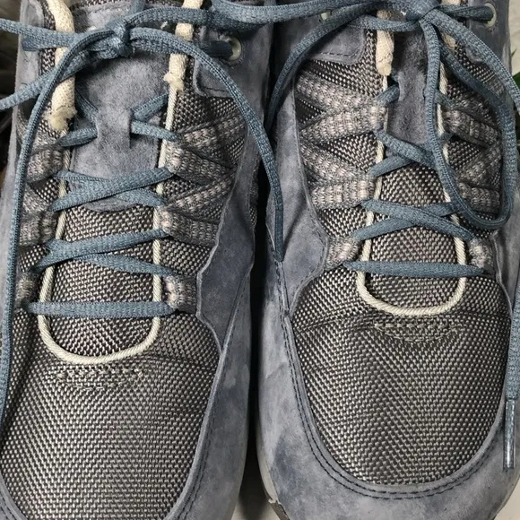 Propet Leila Rejuve Athletic Denim Suede Laced Workout Walking Shoe Size 11
