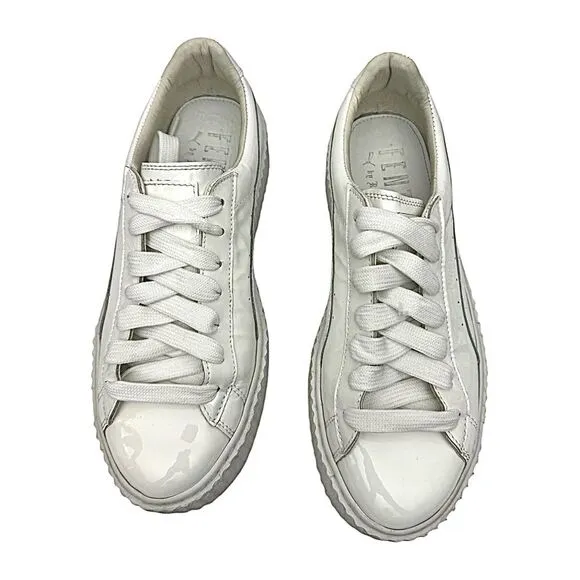 PUMA Fenty x Patent Leather Creepers Glossy White White Size 9.5 M Pre-Owned