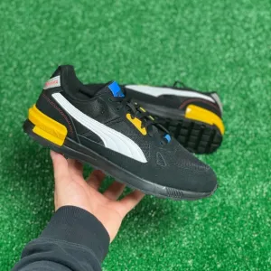 Puma Graviton Pro Low Mens Casual Shoes Black Yellow Blue 380736-04 NEW Sz 7