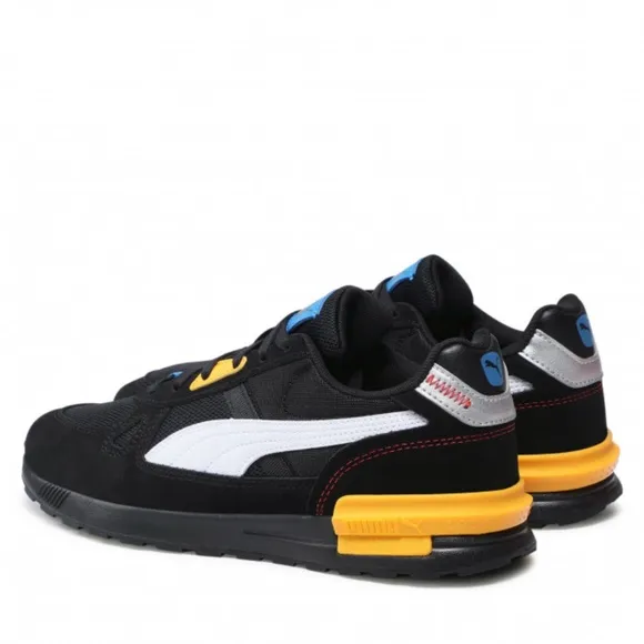 Puma Graviton Pro Low Mens Casual Shoes Black Yellow Blue 380736-04 NEW Sz 7