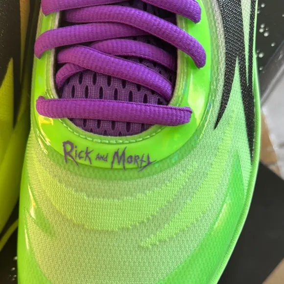 Puma Green and Purple Chunky Sneakers