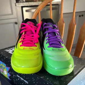 Puma Green and Purple Chunky Sneakers