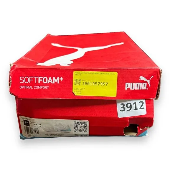 Puma Mapf1 Drift Lace Up Mens Size 10 White Sneakers Casual Shoes 307196-08‎