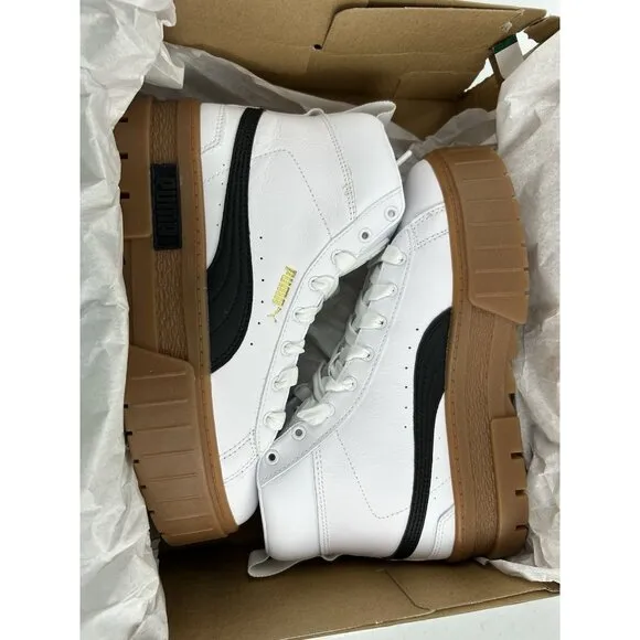 Puma  Mayze Mid Platform 381170-03 Womens  Sneakers Shoes White US 7