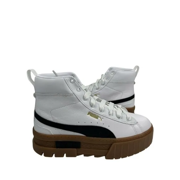 Puma  Mayze Mid Platform 381170-03 Womens  Sneakers Shoes White US 7