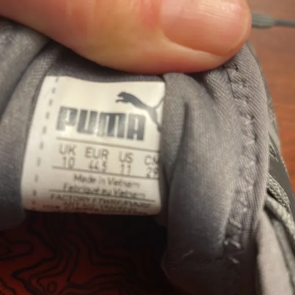 Puma mens 11 medium Ignite model shoes gray.  Great arch support for comfort