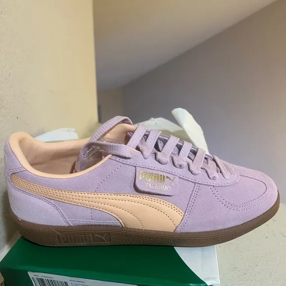 Puma Palermo Grape Mist Peach Fizz Unisex‎ Casual Shoes Men 9