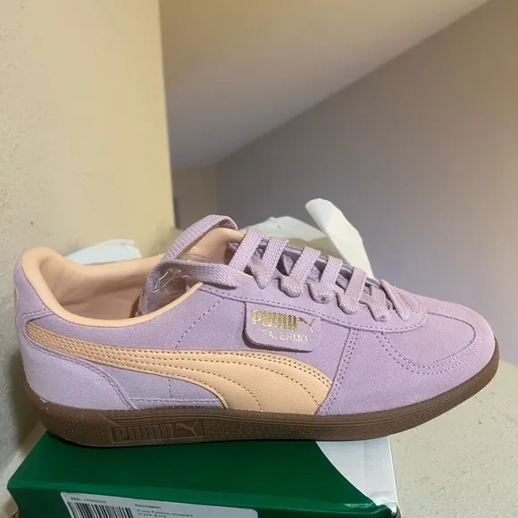 Puma Palermo Grape Mist Peach Fizz Unisex‎ Casual Shoes Men 9