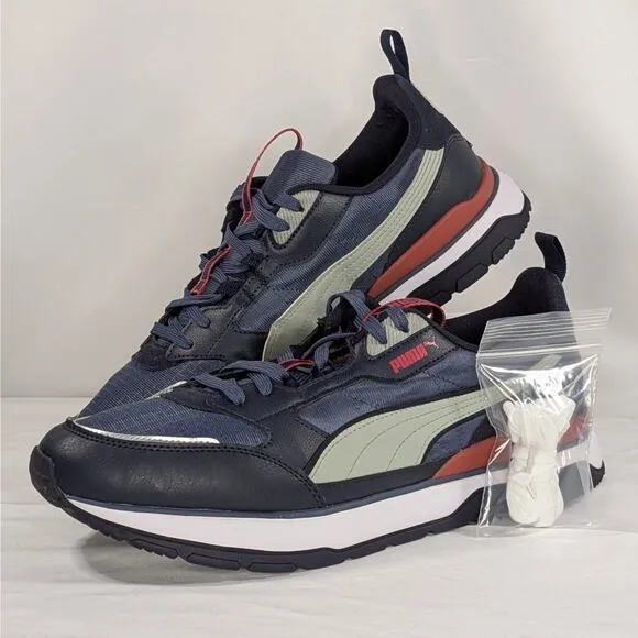 Puma R78 Trek Lace Up Mens Blue Red Gray Sneakers Casual Shoes 38072825
