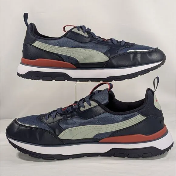 Puma R78 Trek Lace Up Mens Blue Red Gray Sneakers Casual Shoes 38072825