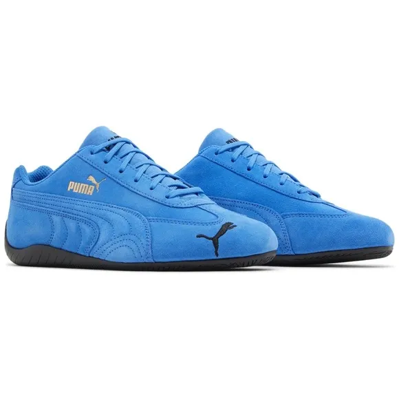 Puma Speedcat Shield SD Suede Sneakers in Ultra Blue Black