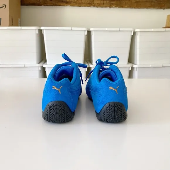Puma Speedcat Shield SD Suede Sneakers in Ultra Blue Black