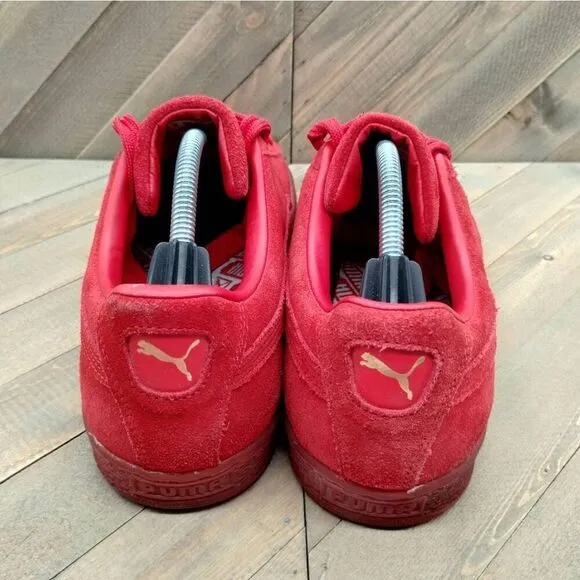Puma Suede Red Casual Fashion Sneakers Mens Size 12 Puma‎ Classic Shoes Low