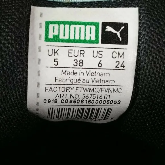 PUMA Thunder Spectra Black 36751601 Sneakers Women's Size 6