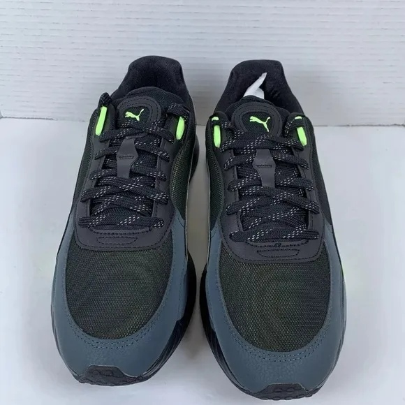 Puma Wild Rider Ls Lace Up  Mens Black Sneakers Casual Shoes 385503-01    (S145)