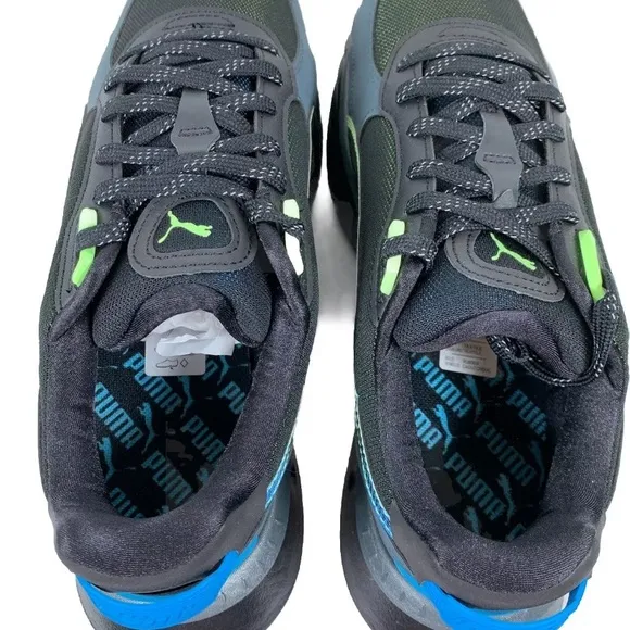 Puma Wild Rider Ls Lace Up  Mens Black Sneakers Casual Shoes 385503-01    (S145)