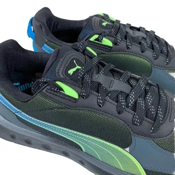 Puma Wild Rider Ls Lace Up  Mens Black Sneakers Casual Shoes 385503-01    (S145)