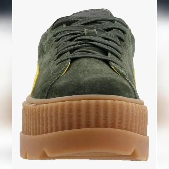 PUMA x Fenty Cleated Creeper Suede Platform Sneakers.