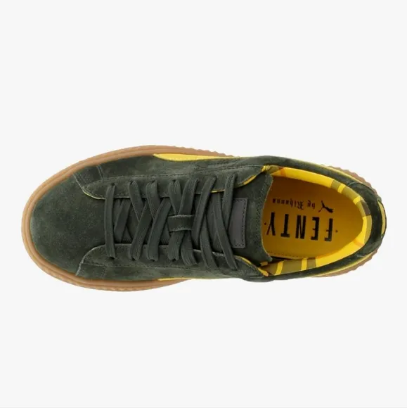 PUMA x Fenty Cleated Creeper Suede Platform Sneakers.