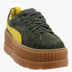 PUMA x Fenty Cleated Creeper Suede Platform Sneakers.