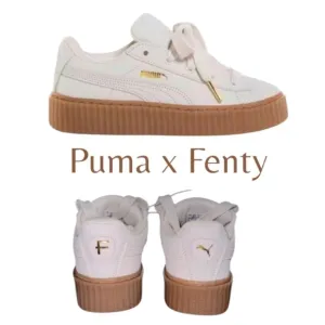PUMA X FENTY CREEPER PHATTY SNEAKERS Warm White Puma Gold Gum Sole Earth tone 8