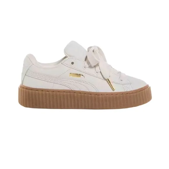 PUMA X FENTY CREEPER PHATTY SNEAKERS Warm White Puma Gold Gum Sole Earth tone 8