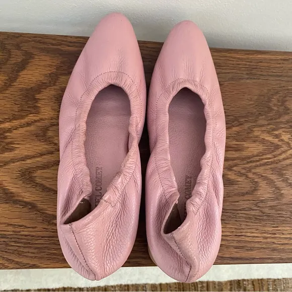 Rachel Comey Leather Almond Toe Wooden Heels Calder Pumps Shoes 6.5 Mauve