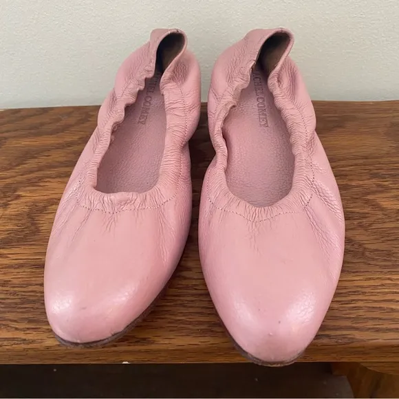 Rachel Comey Leather Almond Toe Wooden Heels Calder Pumps Shoes 6.5 Mauve
