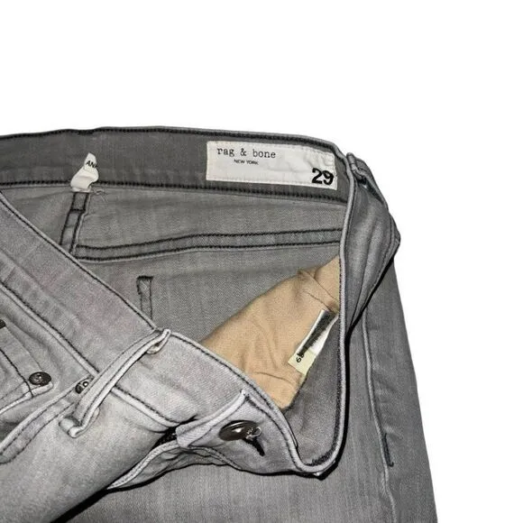 Rag‎ &amp; Bone Ankle Skinny Jeans color Burmese style#W1526K120BUR grey Size 29