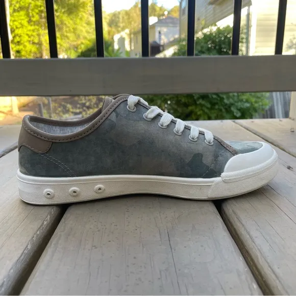 Rag &amp; Bone Standard Issue Low Top Lace Up Camouflage Canvas Sneakers size 38