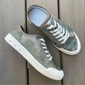 Rag &amp; Bone Standard Issue Low Top Lace Up Camouflage Canvas Sneakers size 38