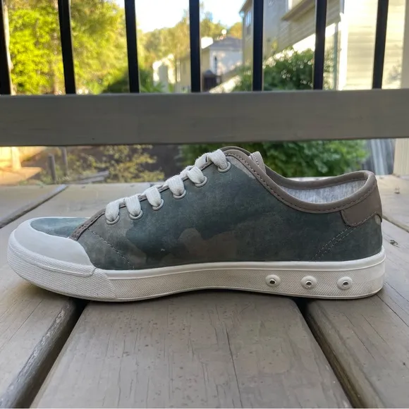 Rag &amp; Bone Standard Issue Low Top Lace Up Camouflage Canvas Sneakers size 38