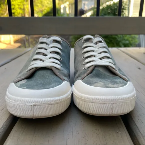 Rag &amp; Bone Standard Issue Low Top Lace Up Camouflage Canvas Sneakers size 38