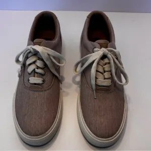 Ralph Lauren Polo Washed Canvas Sneakers Mens 8.5D Excellent Condition
