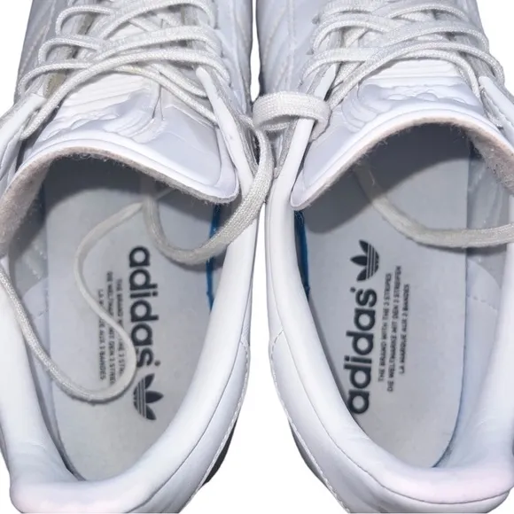 Rare ▶️ Adidas ◀️ White Gum Classics  Mens Size 8