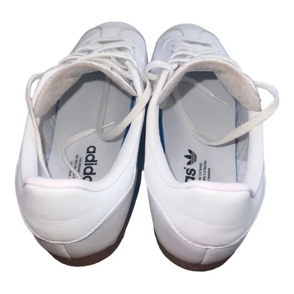 Rare ▶️ Adidas ◀️ White Gum Classics  Mens Size 8