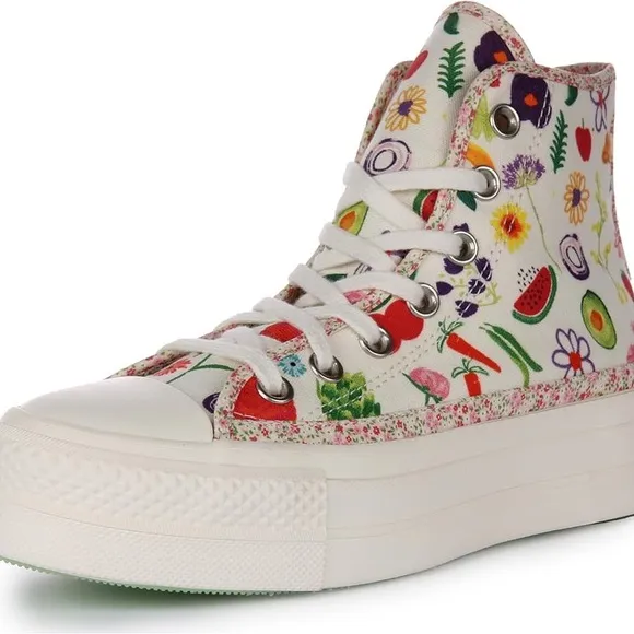 Rare Converse Chuck Taylor All Star High Festival Smoothie Fruits Flowers 6.5