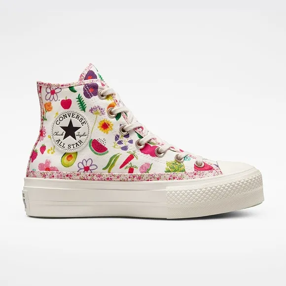 Rare Converse Chuck Taylor All Star High Festival Smoothie Fruits Flowers 6.5