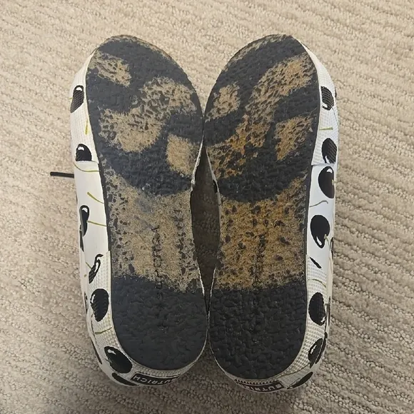 Rare! NWOT Superga X BUTRICH Black and White Cherry Sneakers
