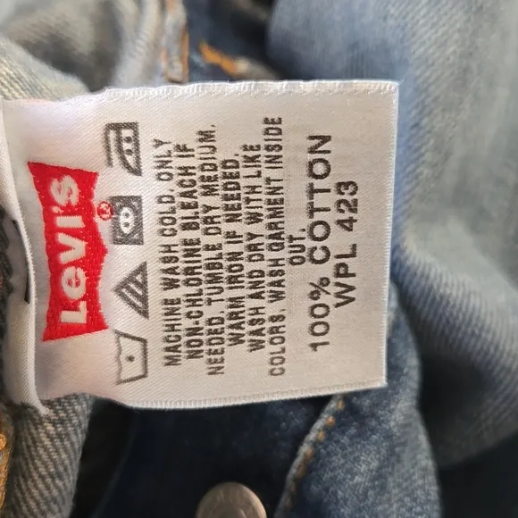 RARE Original Levi's 501 Button Fly Distressed Straight Leg Jeans