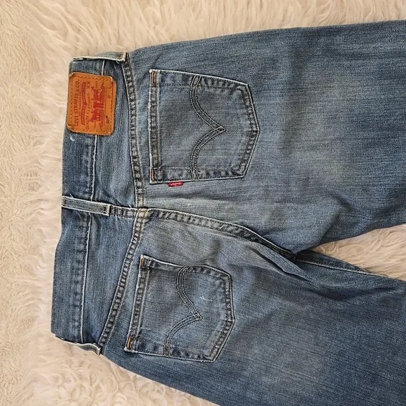 RARE Original Levi's 501 Button Fly Distressed Straight Leg Jeans
