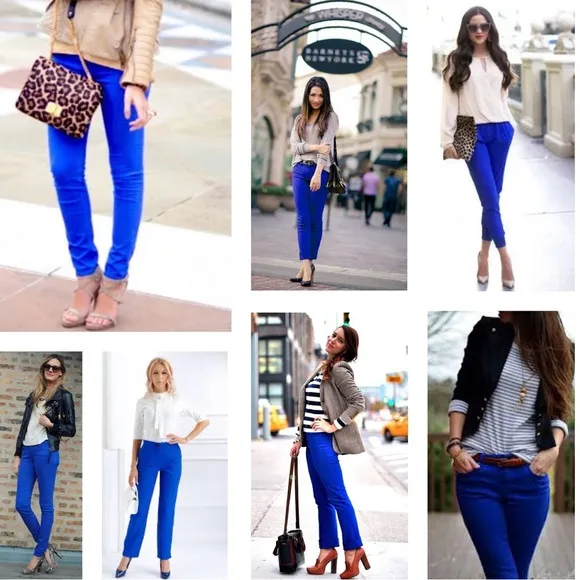Rare Vintage Jeans Royal Blue Avant Garde ASK Slim Straight Premium Size 34 X 31